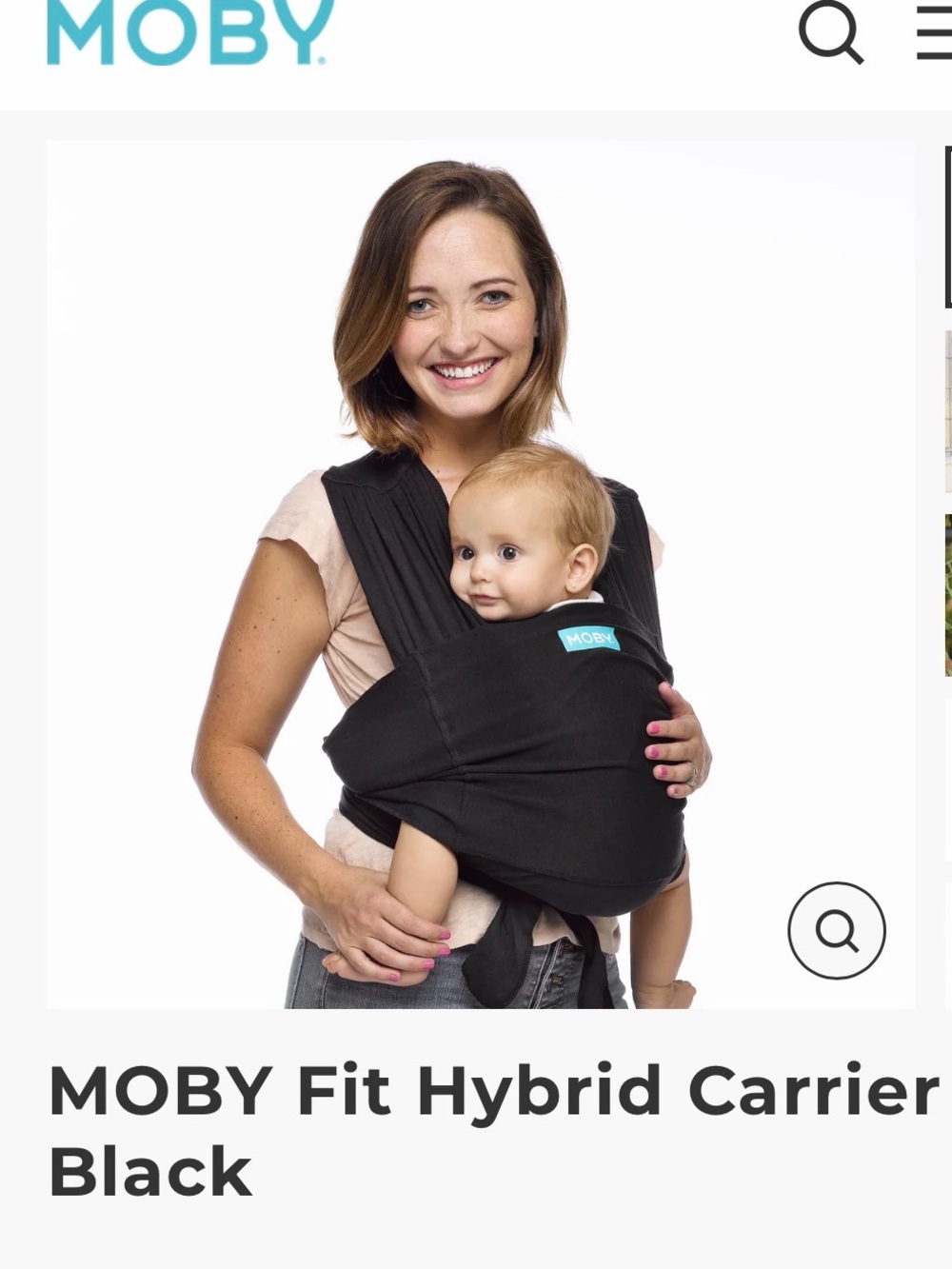 Moby fit wrap bag carrier